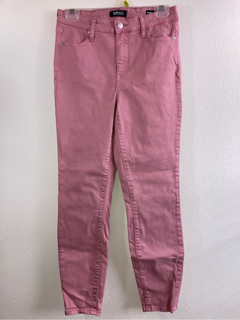 Buffalo David Bitton Rosy Pink High Rise Skinny Jeans Size 2/26 Ankle